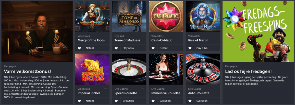 Om ComeOn Bonus